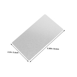 Operitacx Sturdy Aluminum Sublimation Blanks 200pcs Metal Business Cards Blank Metal Name Cards for DIY Printing