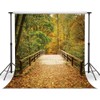 LYWYGG Fall Backdrop 10x10ft Yellow Leaves Autumn Scenery Photography Backdrops