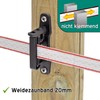 VOSS.farming 25x Clip Broadband Rope Insulator Pasture Fence