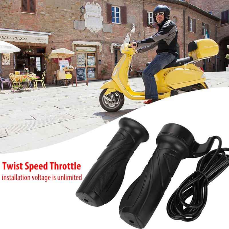 Alomejor Bicycle Throttle Grip Electric Bicycle Throttle Speed Handle for