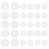 JIYIN Clear Piercing Discs for Silicone Healing Earrings, Silicone Perforated