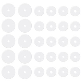 JIYIN Clear Piercing Discs for Silicone Healing Earrings, Silicone Perforated Disc for Piercing Bump Keloids Healing Pads Belly Button Piercings Kit Nose Piercings Bump Treatment, 30Pcs 7mm/9mm