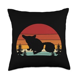 Bush Baby Bush Babies Animal Design Bush Baby Retro Throw Pillow, 18x18, Multicolor