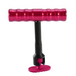 Manelord Dent Repair Tool Vacuum Lifter Dent Repair Tool Pulling Tool DIY Repair Tool (Mini Red T Bar + 10 Tabs)
