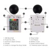 Wearable 2-in-1 WBGT + HI Heat Index Checker Wet Bulb