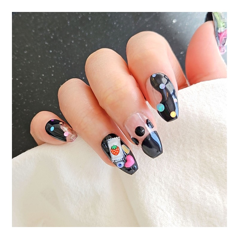 Kkureokgom handmade nail tips - Ballerina M / 꾸럭곰 수제네일팁