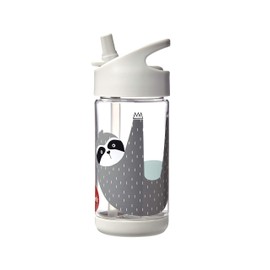 3 Sprouts Water Bottle, Gray, 350 ml