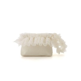 Snidel SHGG252205 Dot Tulle Pouch, IVR, Free size