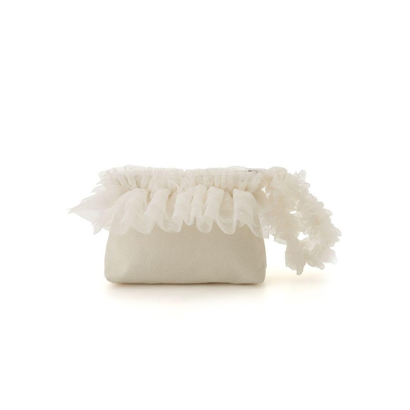 Snidel SHGG252205 Dot Tulle Pouch, IVR, Free size