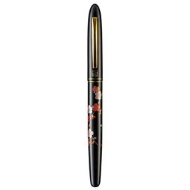 Kuretake ER186-210 Brush Pen, Letter Pen, Saiyomogatari Edge, Sakura Black Shaft