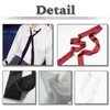 WHITE FANG MA077 Women's Stole Satin Scarf, Stylish, Thin, Ribbon