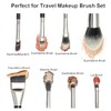 Juego de Brochas de Maquillaje de Viaje, Brochas de Maquillaje