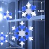 Toodour Christmas Snowflake Lights Outdoor, 17.22ft 264 LED Snowflake Icicle