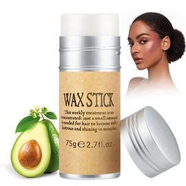 Haarwachs-Stick, Haar-Pomade-Stick, Styling Wachsstab für Haare für Flyaways Frizz Haar, glatter Stick für Haare, lässt das Haar ordentlich und ordentlich aussehen, 75g, Braun