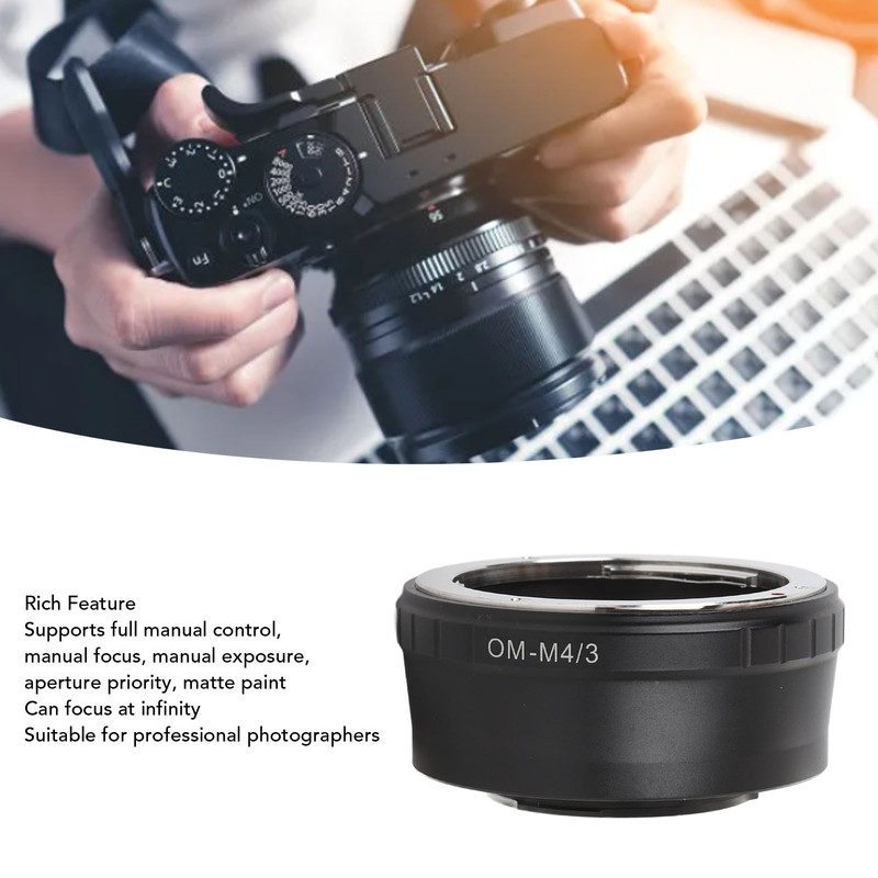 Lens Mount Adapter Ring with Back Cap Aluminum Alloy Lens