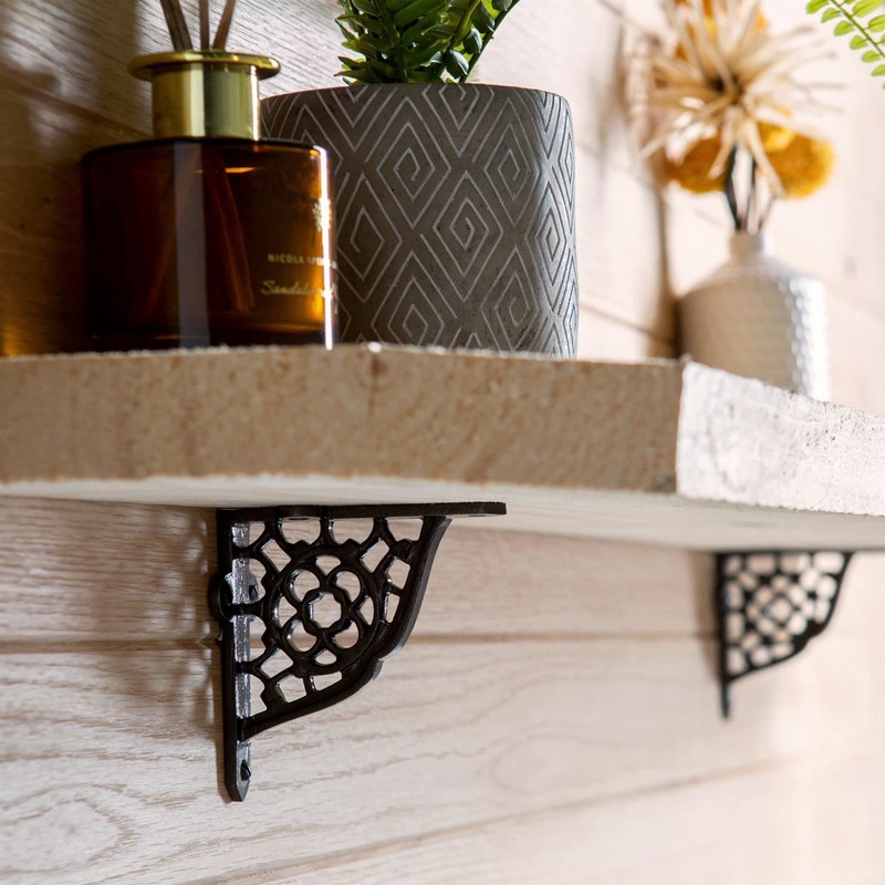 Hammer and Tongs - Honeycomb Iron Shelf Bracket - D100mm