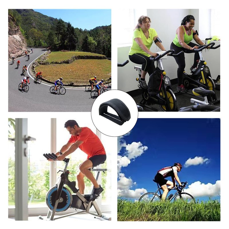 Medsuo 1 Pair Bike Pedal Strap Toe Clips Straps Tape