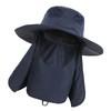 Sun Hat UV Protection Cap Wide Brim Nylon Breathable Quick