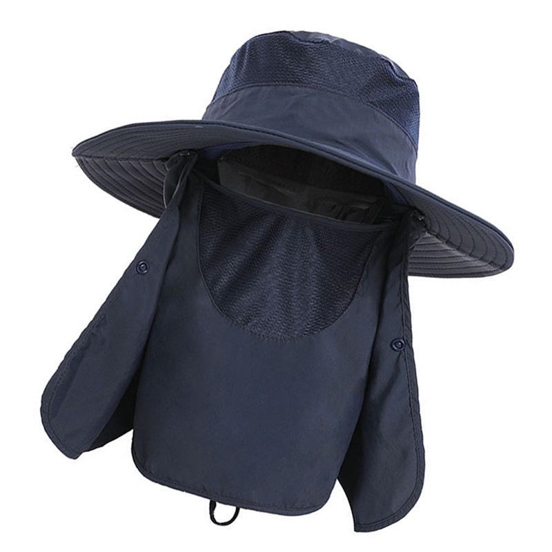 Sun Hat UV Protection Cap Wide Brim Nylon Breathable Quick