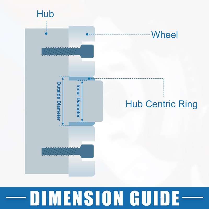 A ABSOPRO Car Hub Centric Rings OD 67.1mm to ID