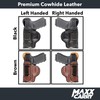 Maxx Carry Tuckable IWB Leather Holster Fits SIG P320 XCarry