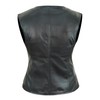 STOREJEES Leather Biker Jacket Women | Black, 3X-Large Vest
