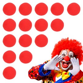 Pack of 15 Clown Noses Made of Foam, False Noses in Red, Clown Nose, Foam Nose, Cosplay Nose, Foam Nose, Foam Nose for Carnival or Other