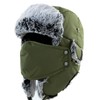 TOP-EX XL/XXL Waterproof Winter Trapper Hat with Faux Fur Earflaps