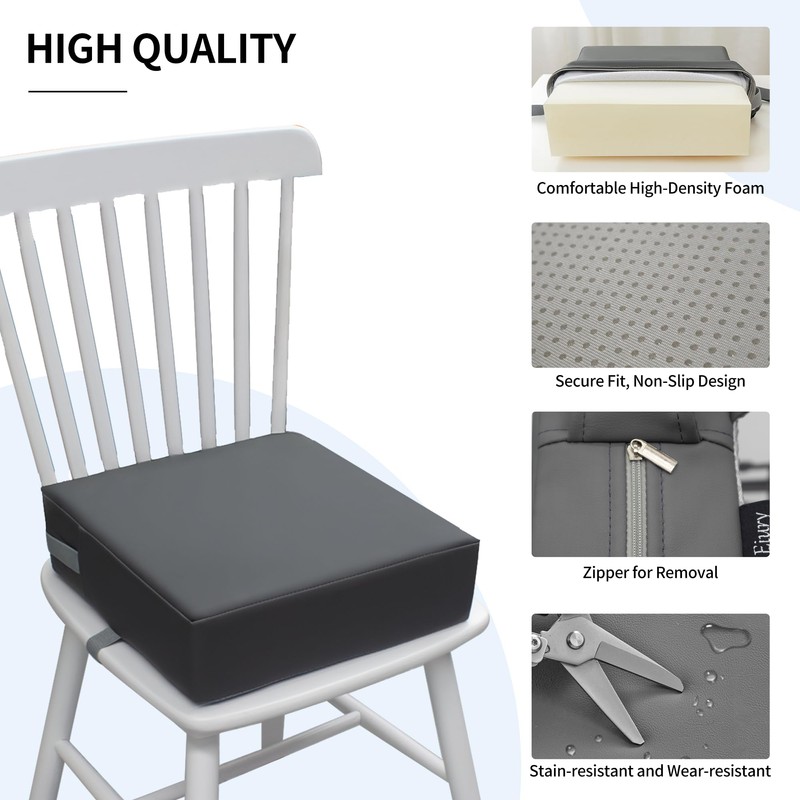 Eiury Toddler Booster Seat Dining Table Kitchen Chair, Waterproof Anti-Scratch