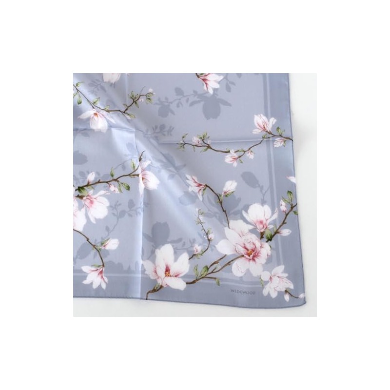 WEDGWOOD 260039-0002-02 Large Print Handkerchief (Blue) Magnolia Easy Care Processing