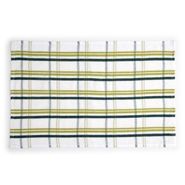 BOSKIMO Premium Cotton Tea Towels, Set of 6 Microfibre and Terry Towels, Highly Absorbent Cotton Cloths, Cleaning Cloths, Bottle Green