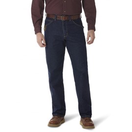 Wrangler Riggs Workwear mens Contractor Jean work utility pants, Antique Indigo, 32W x 32L US