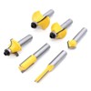 DingGreat 12 Pcs Carbide Tipped Router Bit Set, 8mm Shank