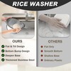Rice Washer - Rice Washer Strainer Bowl - Rice Drainer