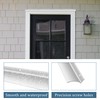 51 Inch Anodized Aluminum Door Drip Cap, 3 Pcs Rain