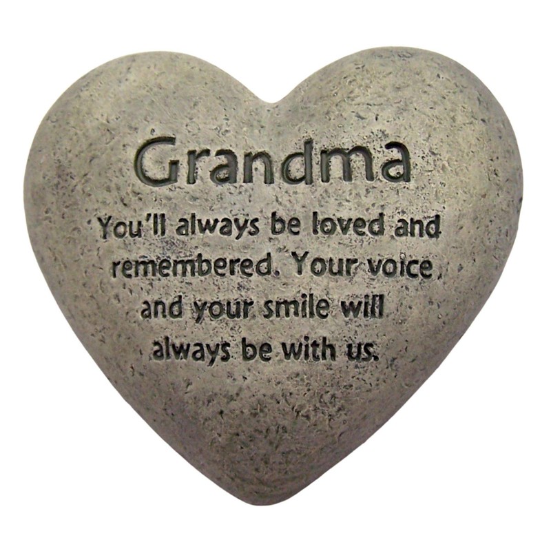 The Gerson Companies Heart Shaped Memorial Stone (Grandma)