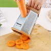 Square Grater Vegetable Slicer Stainless Steel 6 Grating Surfaces Multi