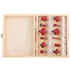 12Pcs Shank Carbon Steel Woodworking Tool Cutter Router Bit Set