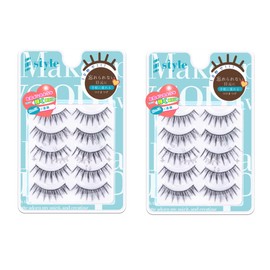 Sharp Style Easy Eyelash Series Popular False Eyelashes Quality Transparent Core Soft Natural Reusable 5 Pairs