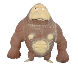 AHYCS Squishy Monkey Toy - Brown Stretch Gorilla, Stretch Monkey Stress Relief Toy, Novelty TikTok Gorilla Squeeze Toys, Funny Splat Monkey Sensory Stress Toy for Anxiety Women Men Kids (Big)