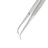 REMOS Tweezers Curved, Stainless, Length 12.5 cm