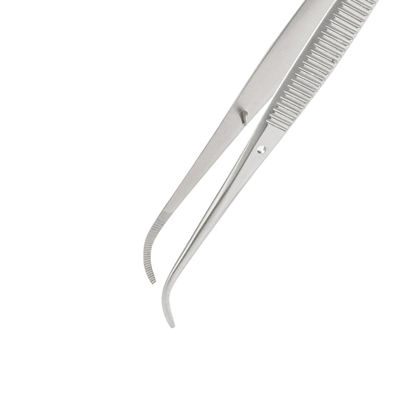 REMOS Tweezers Curved, Stainless, Length 12.5 cm
