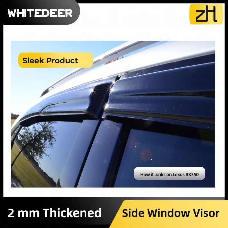 zh Fits Honda Pilot 2016-2022 Side Window Visor Sun Rain