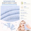 BEBE FAVOUR 10 Pack Baby Washcloths Rayon from Bamboo Terry