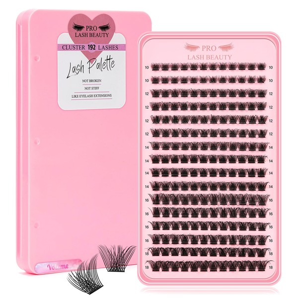 Lash Clusters, 192 Pcs Individual Cluster Lashes DIY Lash Extension