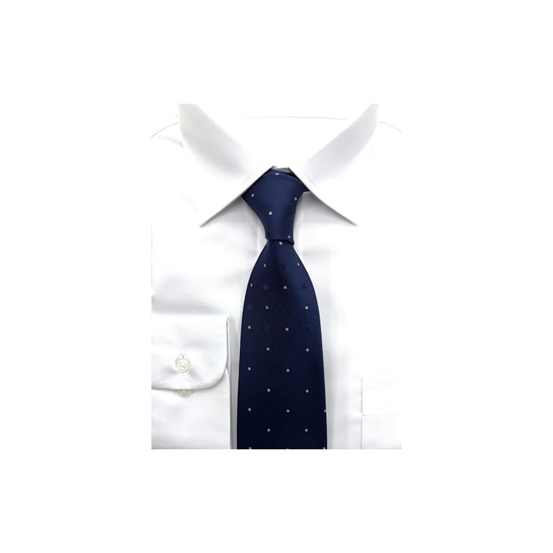 (ヒロコ コシノ オム)HIROKO KOSHINO HOMME ネクタイ ドット 003254-20000-3002 02 紺ベース、ホワイトドット