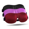 LKY DIGITAL Sleep Mask for Side Sleeper 3 Pack, Blackout