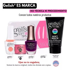 Gelish Pincel Cuadrado #7 Para Gel Constructor De Uñas  Gelish