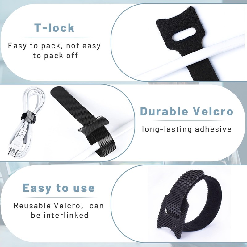 120Pcs Reusable Cable Ties Straps 6 * 1.2" Wire Ties