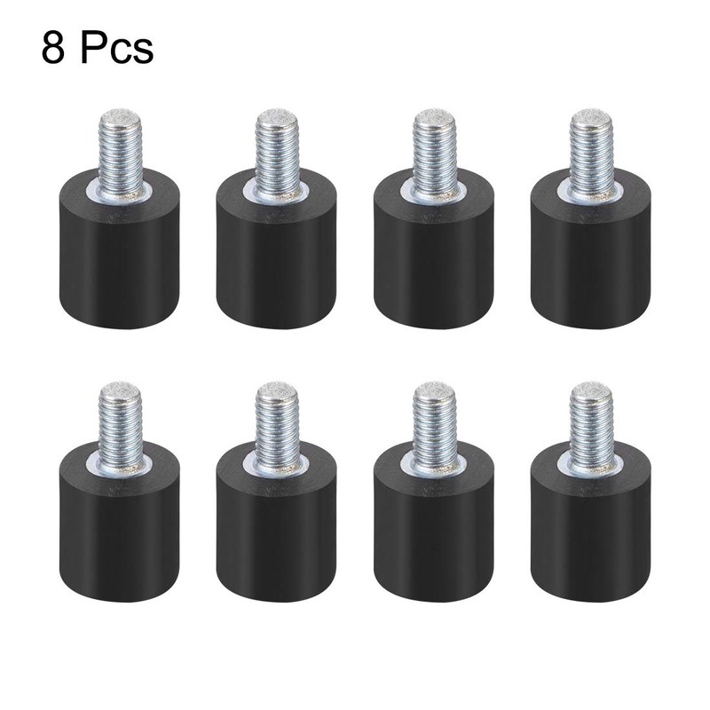 sourcing map M3x6 Thread Male Female Rubber Mounts,Vibration Isolators,Shock Absorber